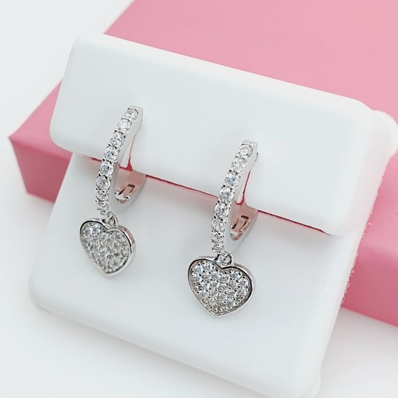 925 Sterling Silver Cubic Zirconia EarringU19254711 - Picture 4 of 10